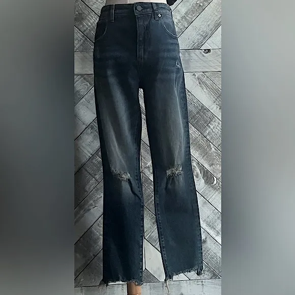 HALE By AG NADINE HIGH RISE DISTRESSED STRAIGHT LEG JEAN
