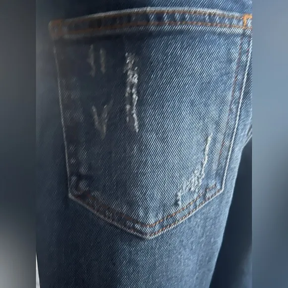 HALE By AG NADINE HIGH RISE DISTRESSED STRAIGHT LEG JEAN