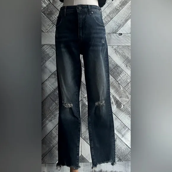 HALE By AG NADINE HIGH RISE DISTRESSED STRAIGHT LEG JEAN