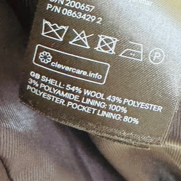 H&amp;M Men’s Wool Blend Camel / Neutral Color Coat Size 38 R Excellent Condition