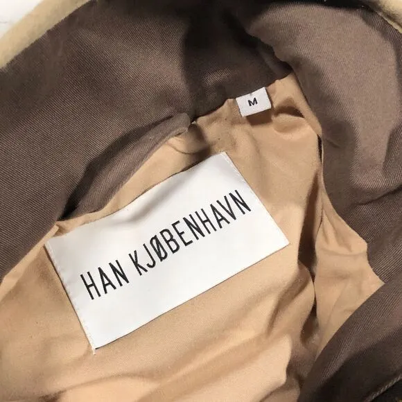 Han Kjobenhavn Gray Marble Track Fleece Jacket Size Medium M Streetwear Rare B31