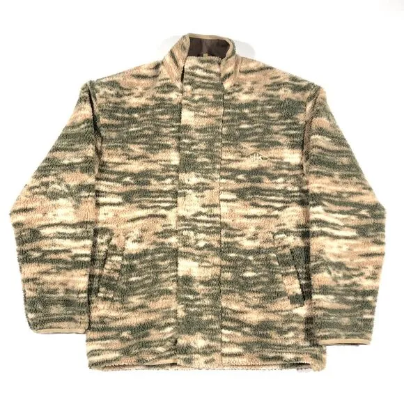 Han Kjobenhavn Gray Marble Track Fleece Jacket Size Medium M Streetwear Rare B31
