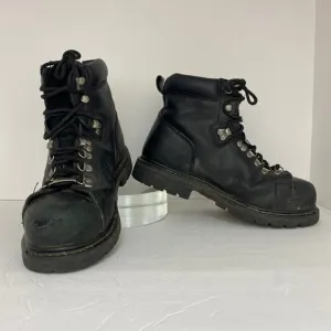 Harley Davidson Boots Womens 10 Motorcycle Booties Black Low Heel