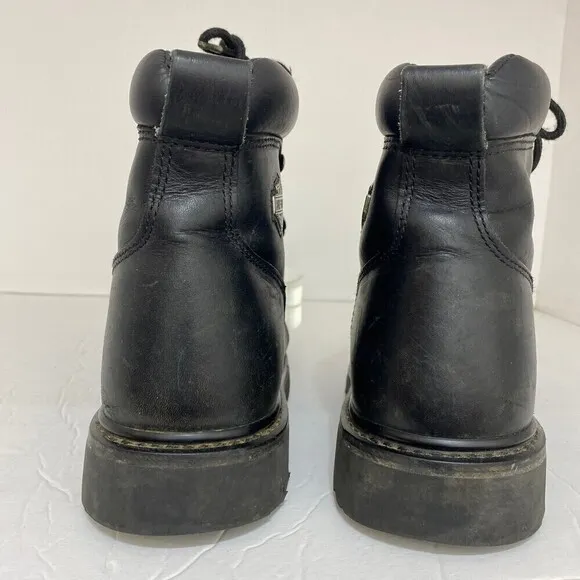 Harley Davidson Boots Womens 10 Motorcycle Booties Black Low Heel