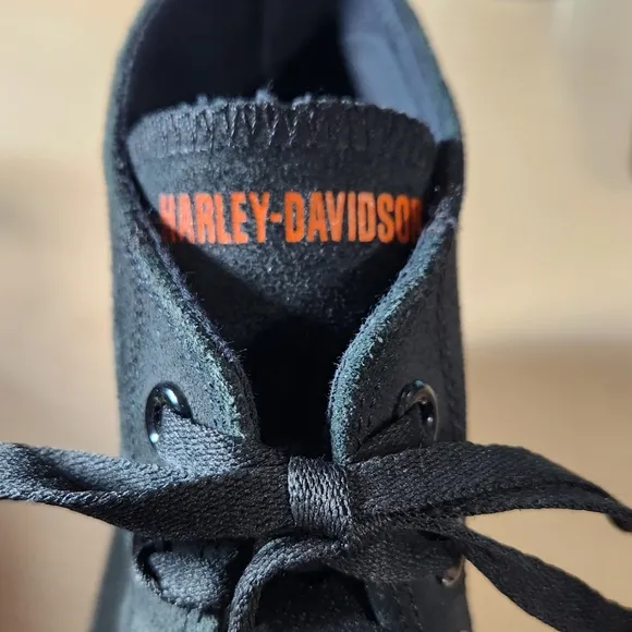 Harley Davidson‎ Men's Black High Top Sneakers Size 12