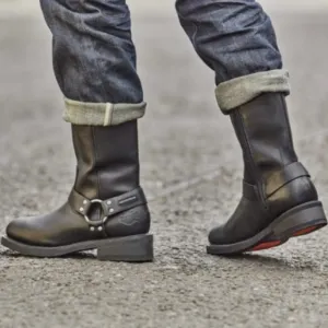 Harley-Davidson Men’s Stivali Hustin Leather Waterproof Black Riding Boots