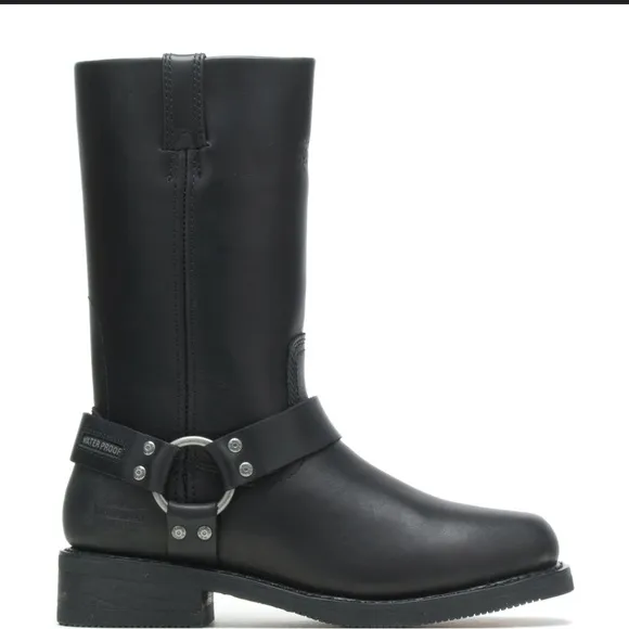 Harley-Davidson Men’s Stivali Hustin Leather Waterproof Black Riding Boots