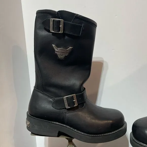 Harley Davidson Steel Toe 91137 ST Mega Conductor Boots Black Size 11.5 Men NWOT