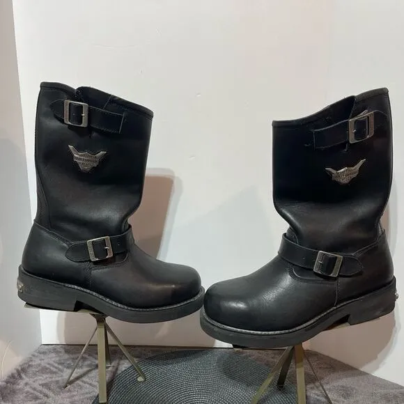 Harley Davidson Steel Toe 91137 ST Mega Conductor Boots Black Size 11.5 Men NWOT
