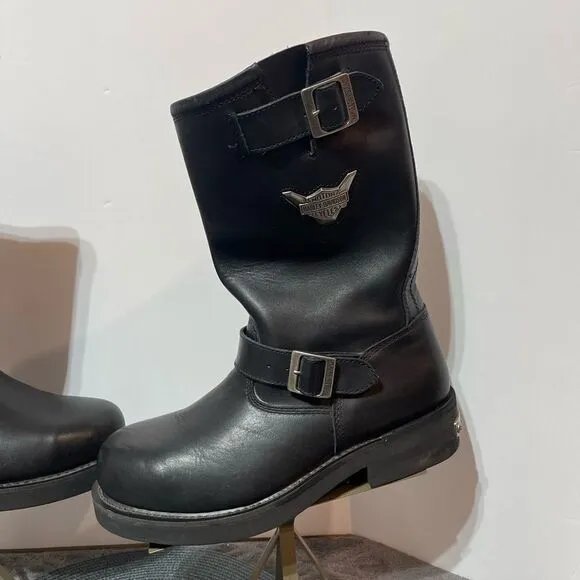 Harley Davidson Steel Toe 91137 ST Mega Conductor Boots Black Size 11.5 Men NWOT