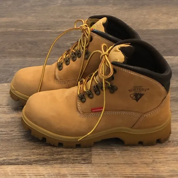 Herman Survivor Steel Toe Waterproof Boots men’s 6.5 worn once EUC