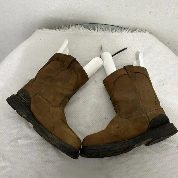 Herman Survivors Bison Brown Leather Steel Toe Waterproof Work Boots Size 13