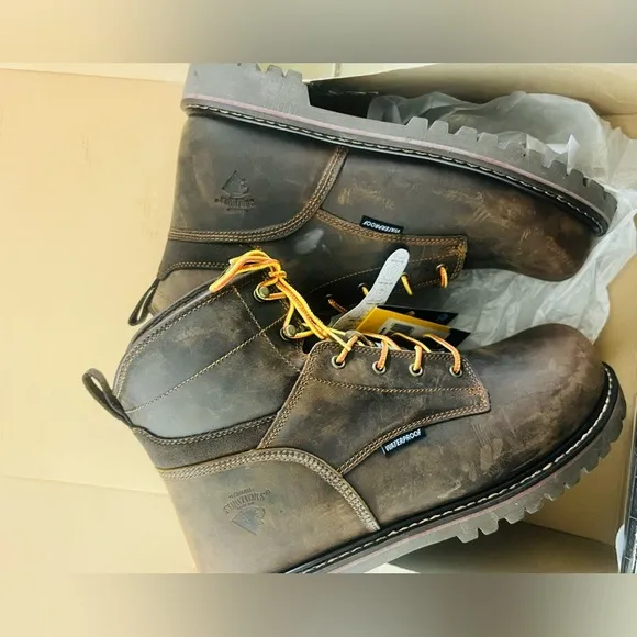 Herman Survivors Men's Dover Waterproof 6&quot; Steel Toe Work Boots SIZE  14 NEW