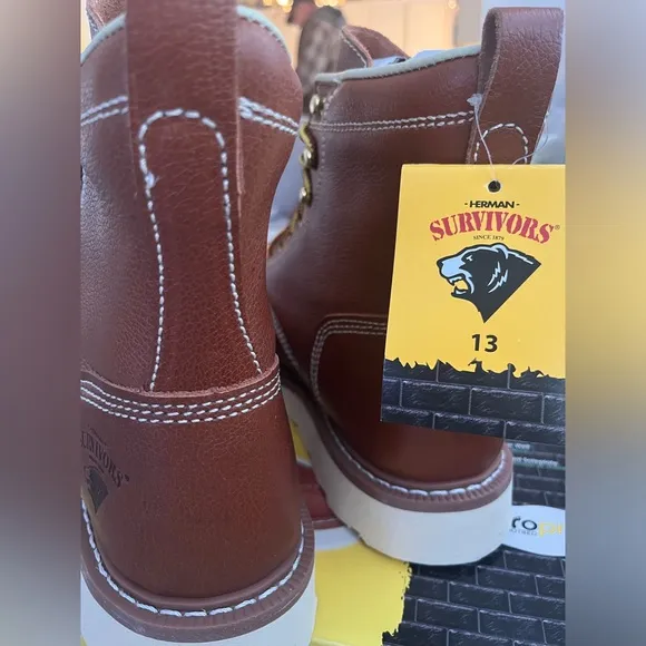 Herman survivors steel toe boots size 13