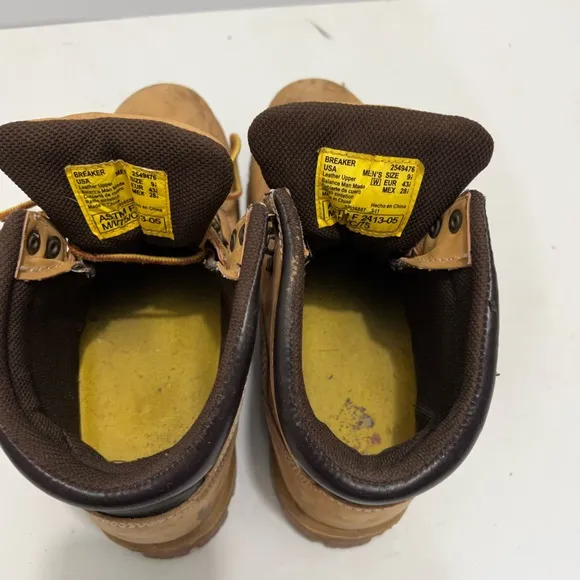 Herman Survivors waterproof Work Boots Steel Toe -size mens 9.5 tan