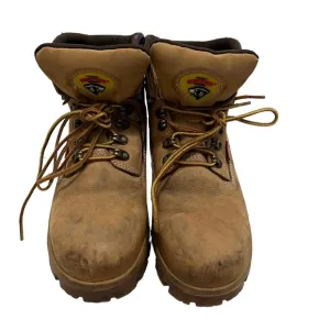 Herman Survivors waterproof Work Boots Steel Toe -size mens 9.5 tan