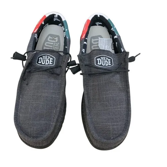 Hey Dude Wally Funk Hecho Mens 11 Shoes Mexico Flag Slip On Comfort Sneakers NEW