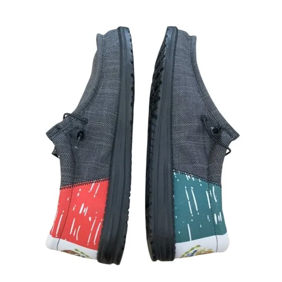 Hey Dude Wally Funk Hecho Mens 11 Shoes Mexico Flag Slip On Comfort Sneakers NEW