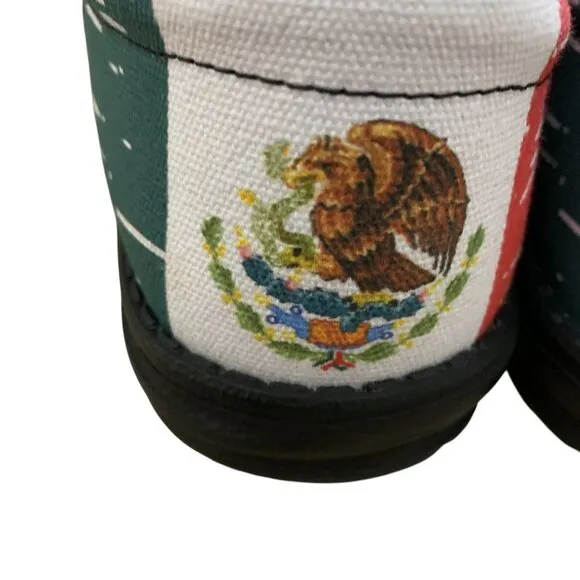 Hey Dude Wally Funk Hecho Mens 11 Shoes Mexico Flag Slip On Comfort Sneakers NEW