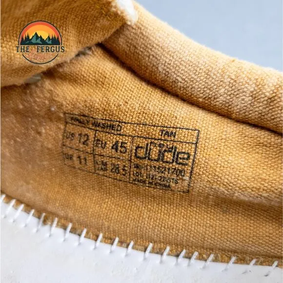 Hey Dude Wally Stretch Casual Sneaker Shoes Tan Brown Men's Size 12