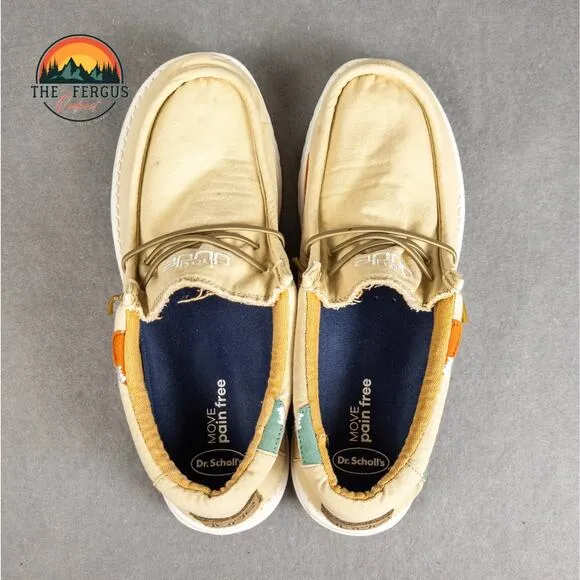 Hey Dude Wally Stretch Casual Sneaker Shoes Tan Brown Men's Size 12