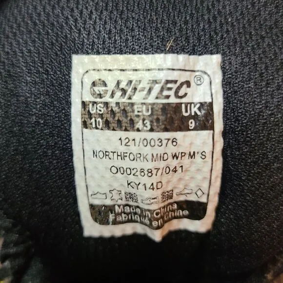 Hi-tec steel toe boots 10