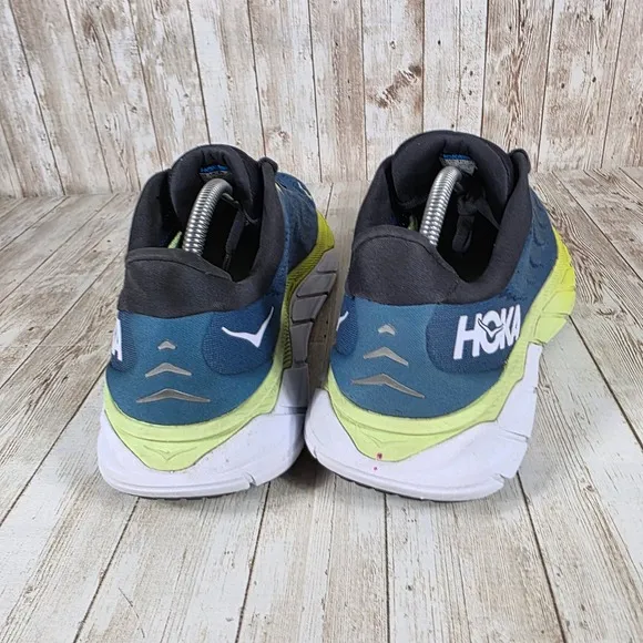 Hoka Arahi 6 Running Shoes Stability Athletic Blue Yellow Mens 10.5