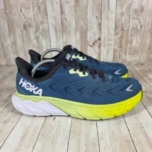 Hoka Arahi 6 Running Shoes Stability Athletic Blue Yellow Mens 10.5