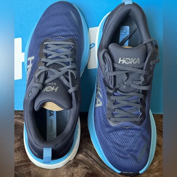 HOKA Bondi 8 Men's sz 12D Running Shoes NIB
