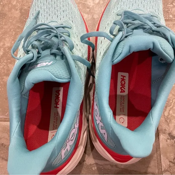 Hoka Clifton 8 Womens Shoes Size 11B, Color: Fiesta/Bluing