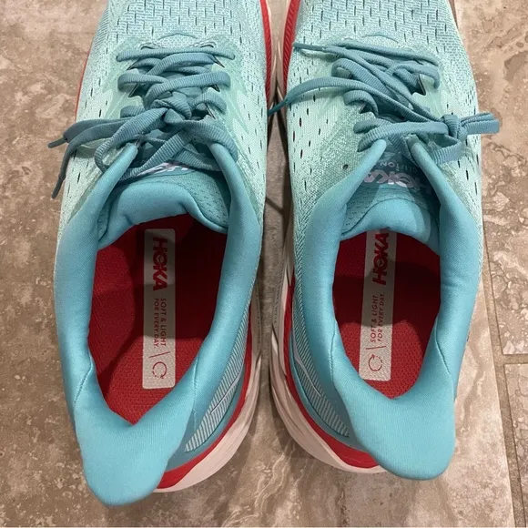 Hoka Clifton 8 Womens Shoes Size 11B, Color: Fiesta/Bluing