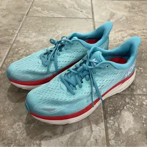 Hoka Clifton 8 Womens Shoes Size 11B, Color: Fiesta/Bluing
