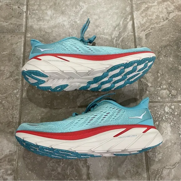 Hoka Clifton 8 Womens Shoes Size 11B, Color: Fiesta/Bluing