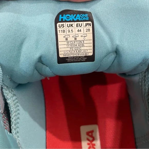 Hoka Clifton 8 Womens Shoes Size 11B, Color: Fiesta/Bluing
