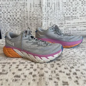 Hoka Gaviota 4 Women's Gray and Orange Running Shoes