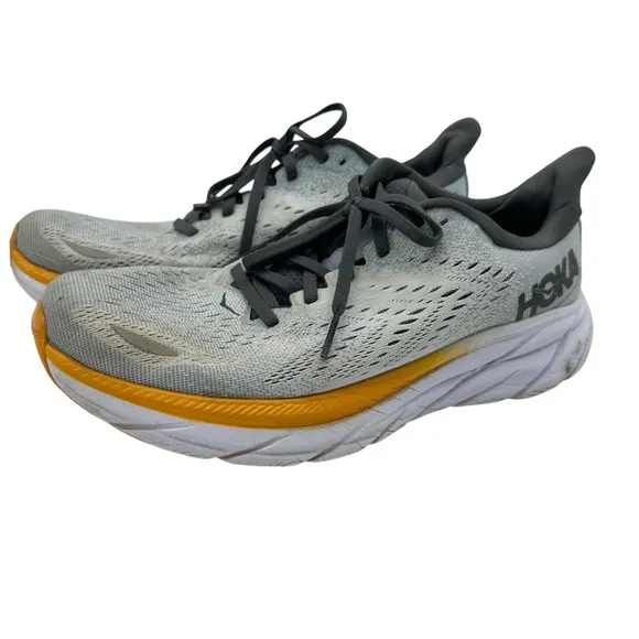 HOKA Men’s Clifton 8 Light Blue Athletic Sneakers Shoes Running size 8.5