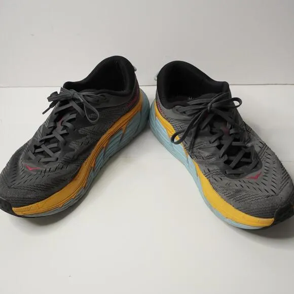 HOKA Mens Gaviota 4 Running Shoe Castlerock Anthracite Size 12 Gray NO SOLES SEE