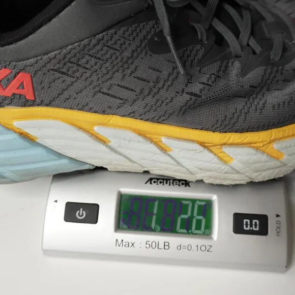 HOKA Mens Gaviota 4 Running Shoe Castlerock Anthracite Size 12 Gray NO SOLES SEE