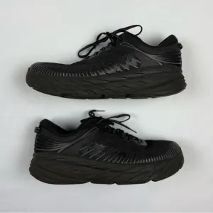 Hoka One Mens Bondi 7 Shoes US 11.5 X-Wide Black Everyday Running Walking