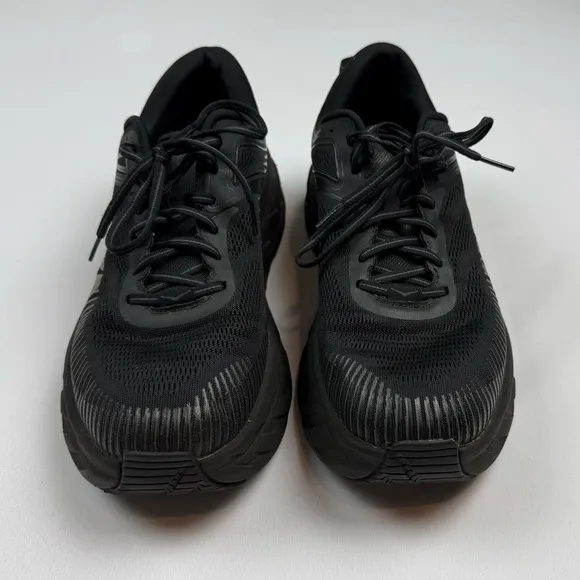 Hoka One Mens Bondi 7 Shoes US 11.5 X-Wide Black Everyday Running Walking