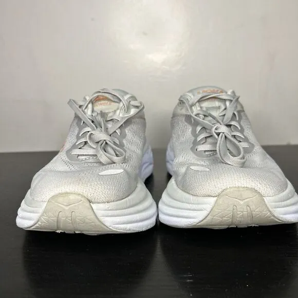 Hoka One One Bondi 8 Running Shoes Women Size 8 Harbor Mist/Lunar Rock Gray
