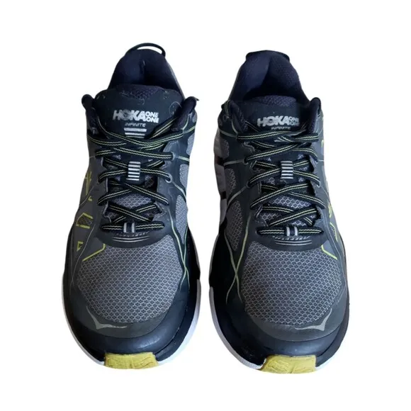 Hoka One One Infinite Men’s Size 10.5 Running  Shoes 1009648 GCTR Grey