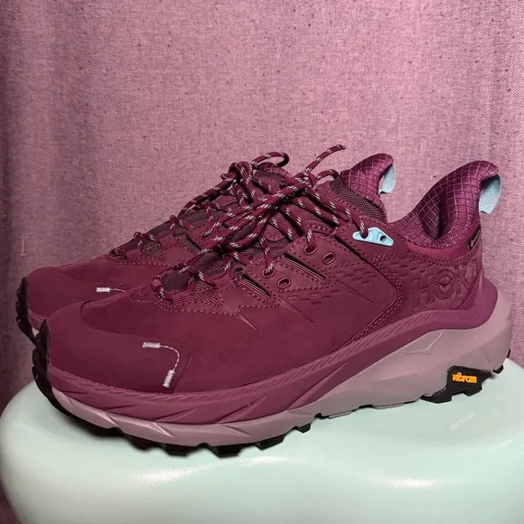 HOKA One One Kaha 2 Low GTX Hiking Sneaker Shoes Grape Goretex Walking Trail