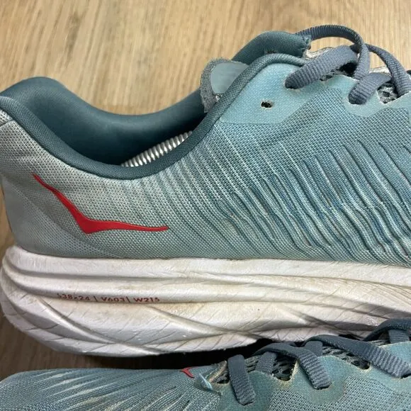 Hoka One One Mens 12D Blue Rincon 3 Running Walking Low Top Laced Up