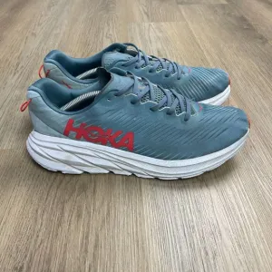 Hoka One One Mens 12D Blue Rincon 3 Running Walking Low Top Laced Up