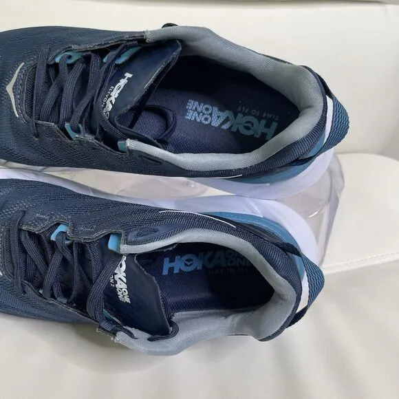 Hoka One One Mens Elevon 2 Running Shoes 8.5 Blue 1106477-MOBM Walking Sneakers