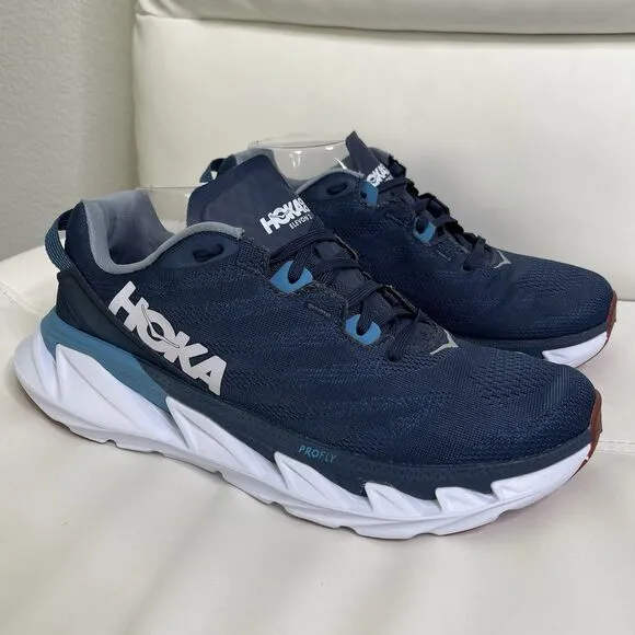 Hoka One One Mens Elevon 2 Running Shoes 8.5 Blue 1106477-MOBM Walking Sneakers