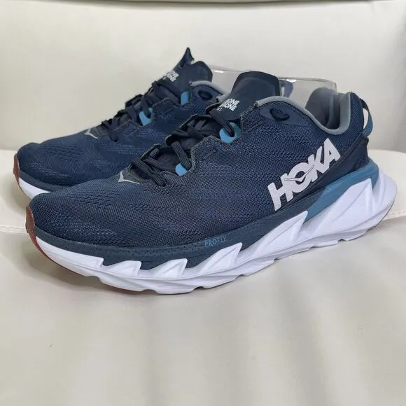 Hoka One One Mens Elevon 2 Running Shoes 8.5 Blue 1106477-MOBM Walking Sneakers