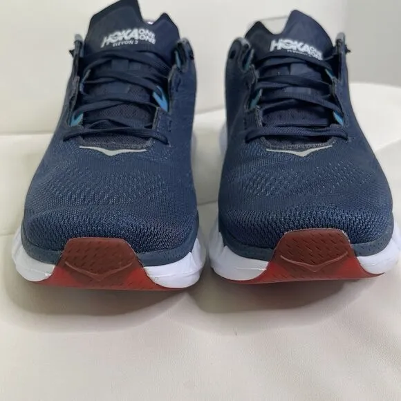 Hoka One One Mens Elevon 2 Running Shoes 8.5 Blue 1106477-MOBM Walking Sneakers