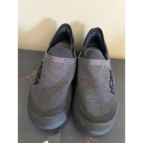 Hoka One One Mens Slip-On Recovery Shoes Size 12 Black Mesh &amp; Rubber Sole Lightw
